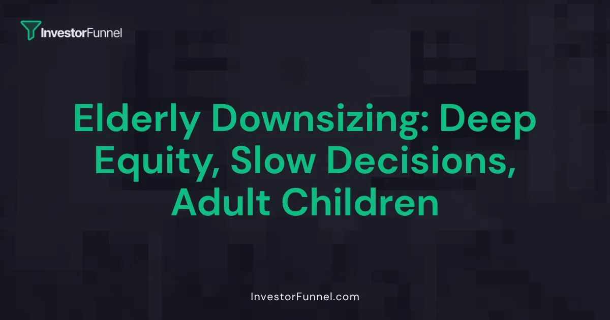 Elderly Downsizing: Deep Equity, Slow Decisions, Adult Children