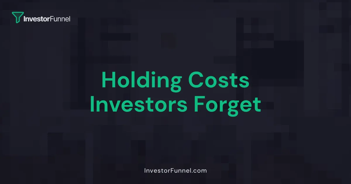 Holding Costs Investors Forget