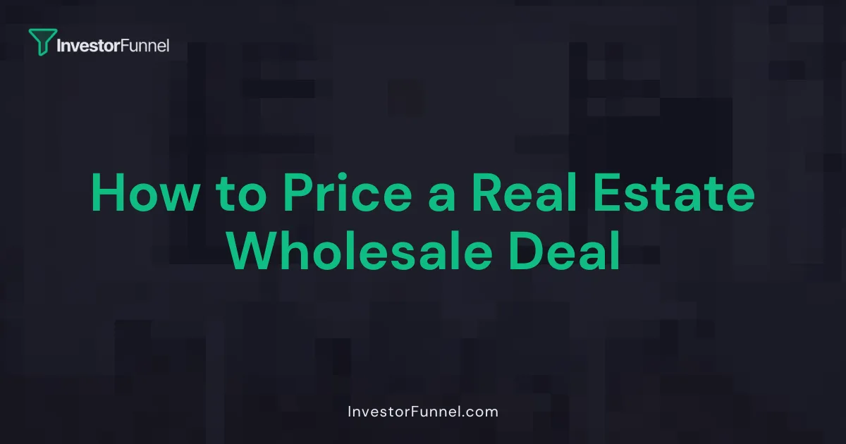 How to Price a Wholesale Deal