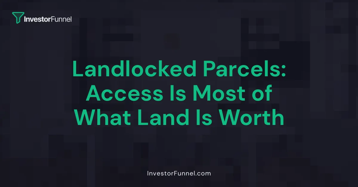 Landlocked Parcels: Access Is Most of What Land Is Worth