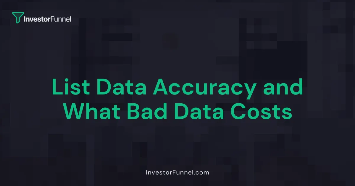 List Data Accuracy and What Bad Data Costs