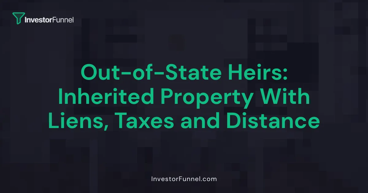 Out-of-State Heirs: Inherited Property With Liens, Taxes and Distance