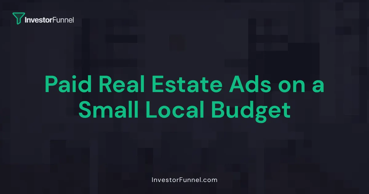 Paid Ads on a Small Local Budget