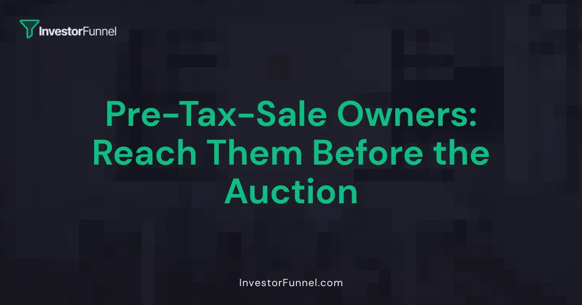 Pre-Tax-Sale Owners: Reach Them Before the Auction