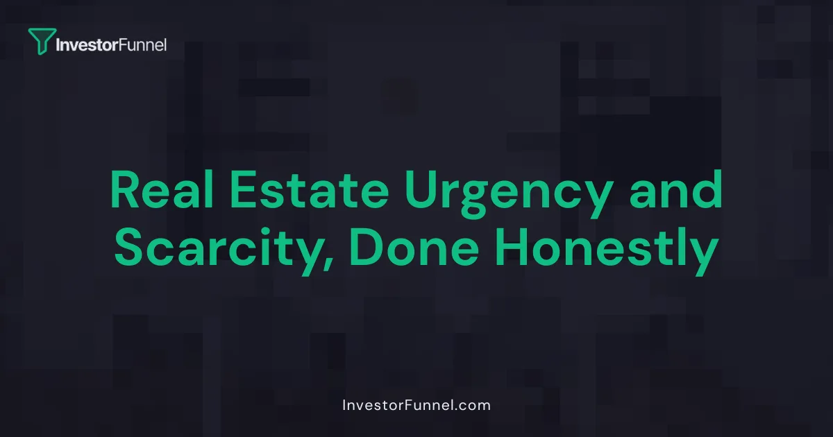 Real Estate Urgency and Scarcity, Done Honestly