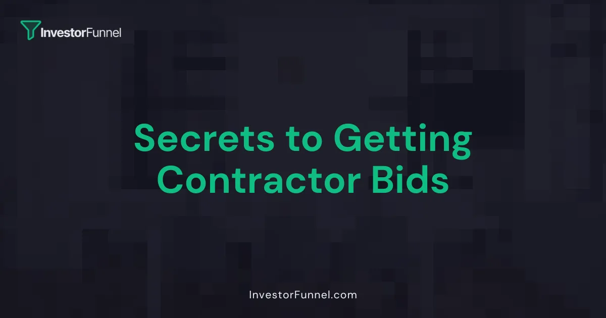 Secrets to Getting Contractor Bids