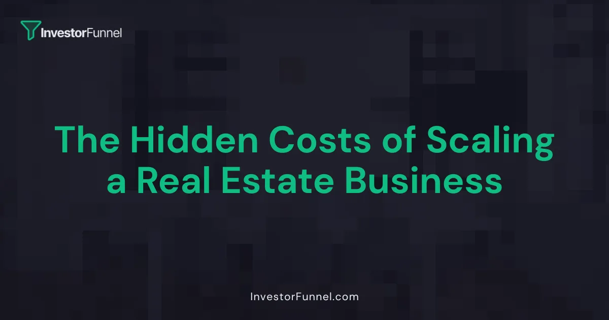 The Hidden Costs of Scaling a Real Estate Business