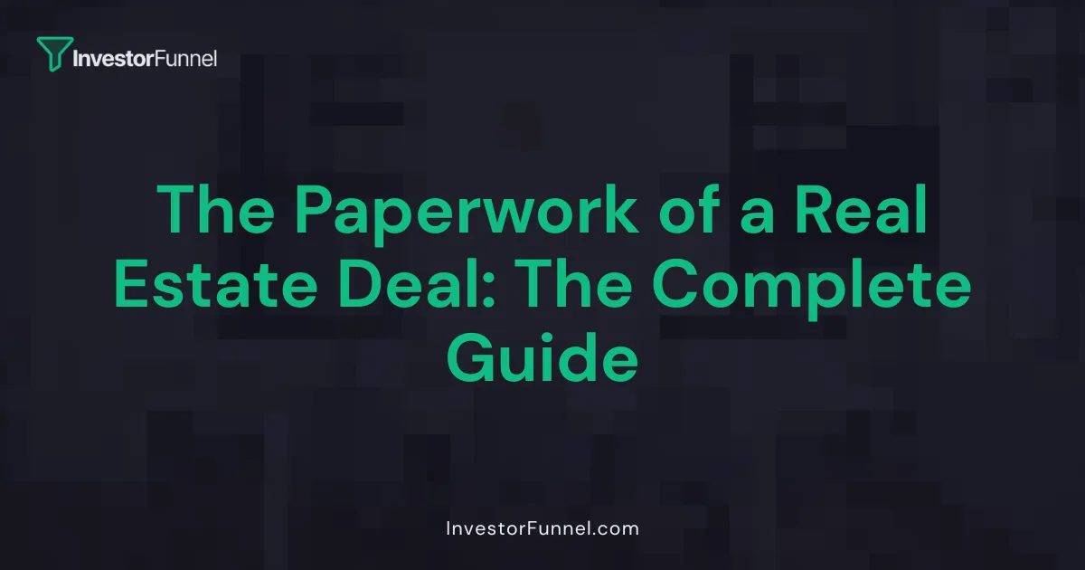 The Paperwork of a Real Estate Deal: The Complete Guide