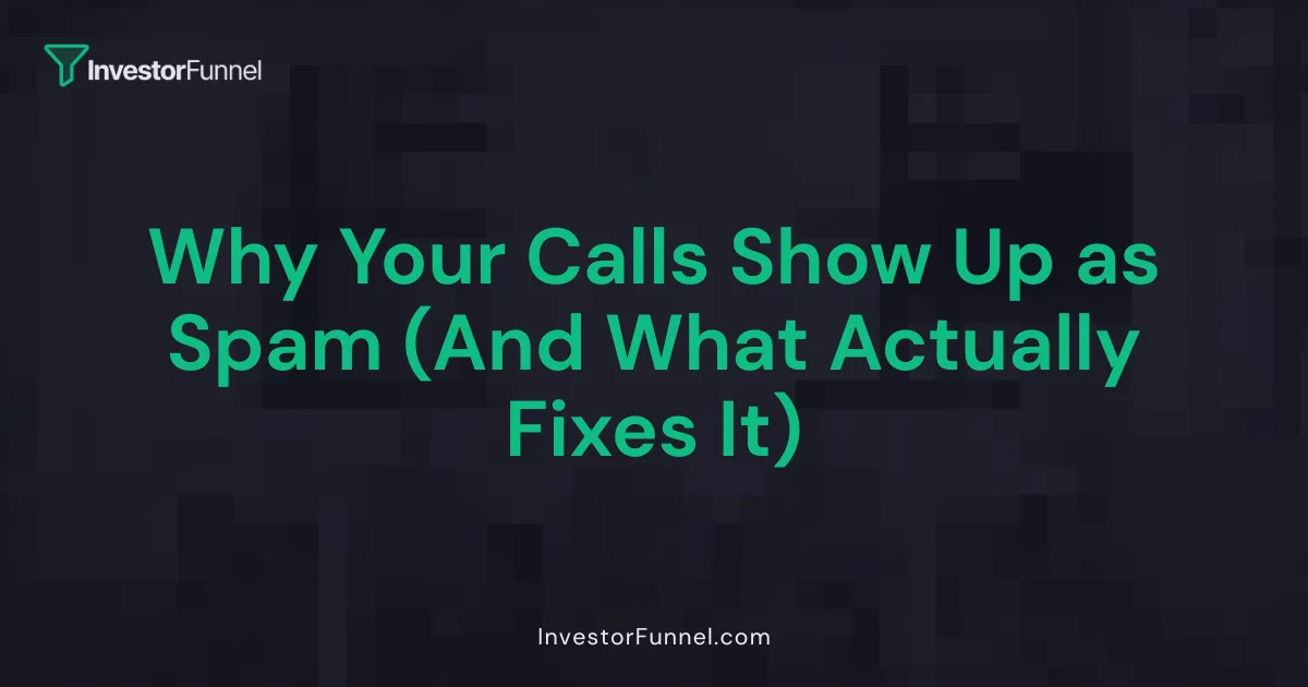 Why Your Calls Show Up as Spam (And What Actually Fixes It)